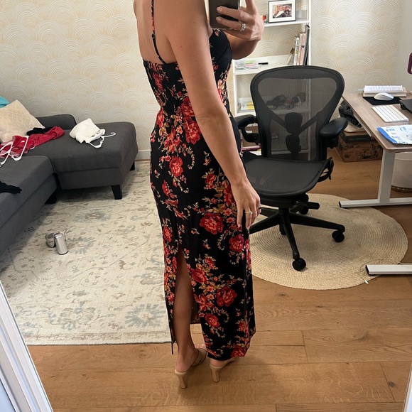 Reformation Frankie Linen Floral Maxi Dress - Picture 4 of 5